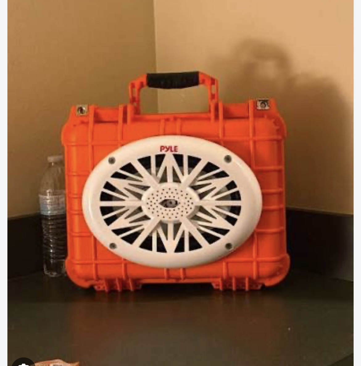 Orange Weatherproof Pyle Boombox