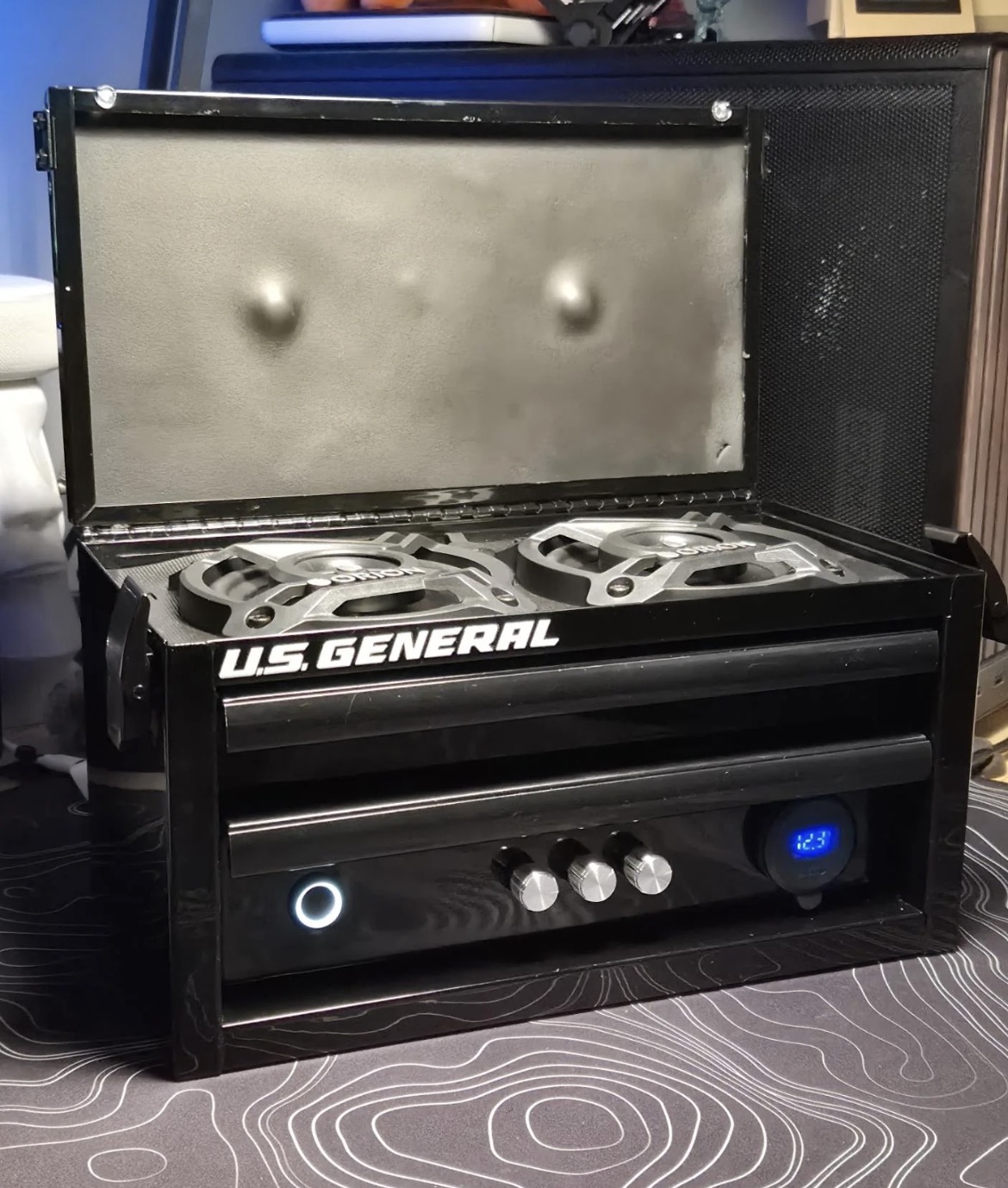 U.S. General Tool Chest Stereo Rig