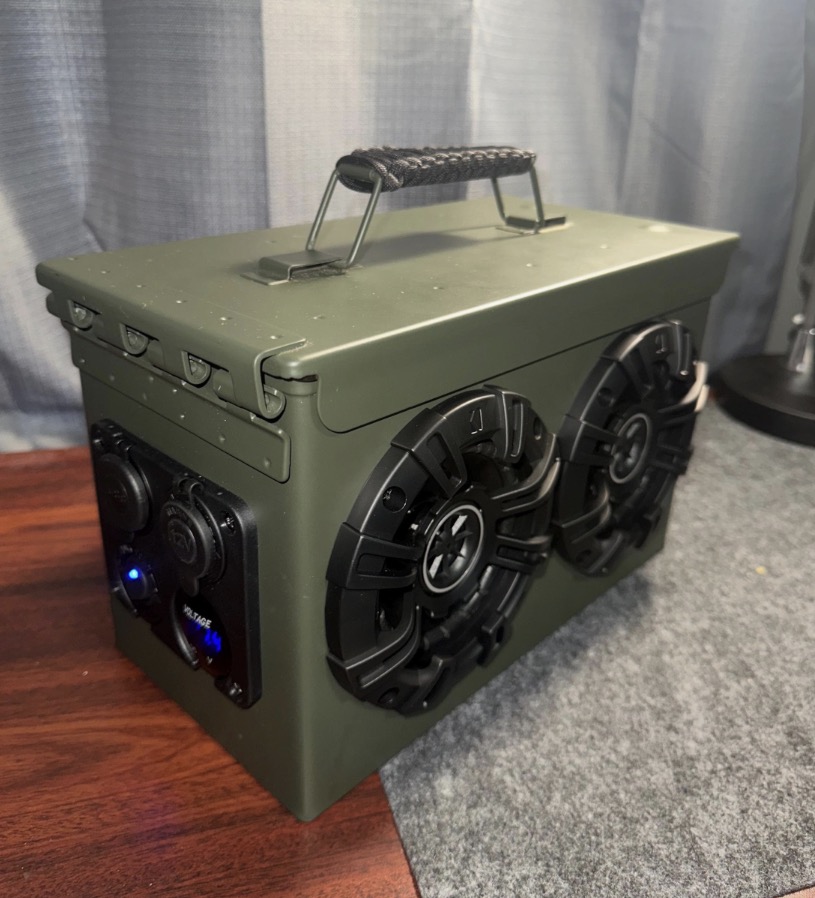 OD Green Tactical Ammo Can Boombox